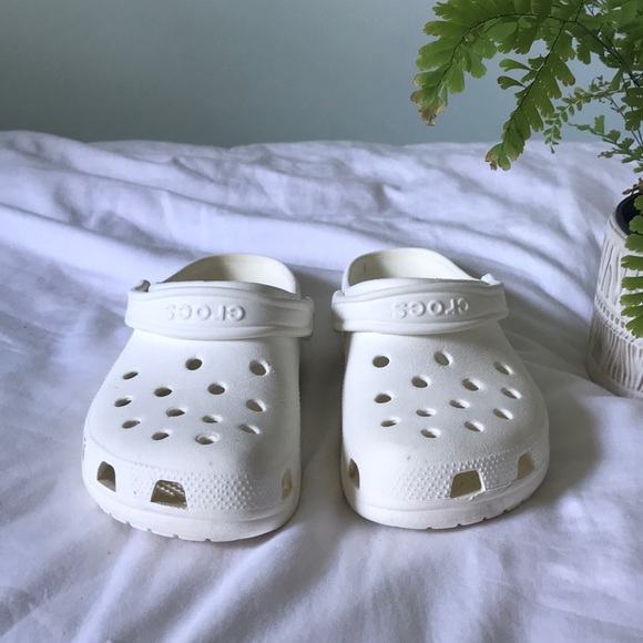 cute white crocs